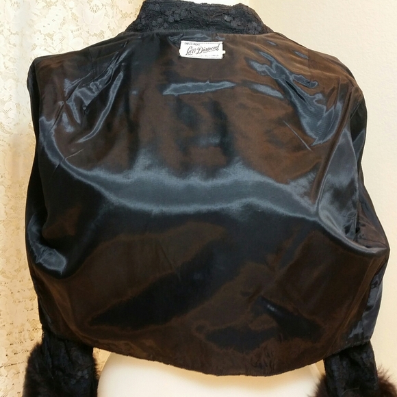Lilli Diamond of California • Lace/Fur Cuff Bolero - Picture 7 of 7